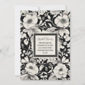 Elégante Invitation Florale Douche nuptiale (Devant)