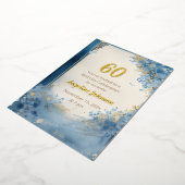 Élégante Invitation Foil 60e anniversaire (Rotation)