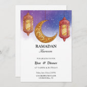 Elégante invitation Iftar (Devant / Derrière)