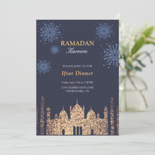 Elégante invitation Iftar (Debout devant)