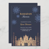 Elégante invitation Iftar (Devant / Derrière)