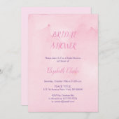 Elégante invitation joyeuse de douche nuptiale (Devant / Derrière)