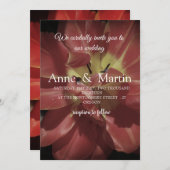 Élégante invitation mariage Tulip Flower (Devant / Derrière)