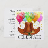 Elégante invitation occidentale (Devant / Derrière)