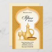 Elégante invitation or Iftar (Devant / Derrière)