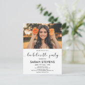 Élégante invitation photo de la Bachelorette Party (Debout devant)