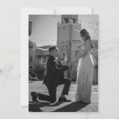 Élégante Invitation photo en noir et blanc (Dos)