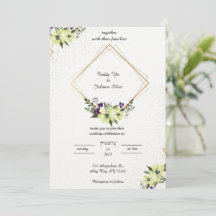 Elégante invitation simple