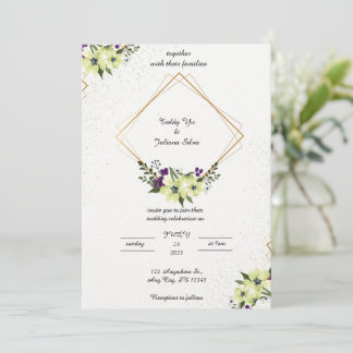 Elégante invitation simple