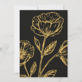 Élégante Invitation Soiree double anniversaire (Dos)