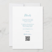 Elégante invitation traditionnelle de mariage chin (Dos)