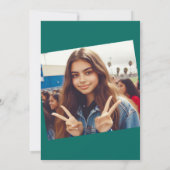 Elégante Invitation Turquoise Quinceañera (Dos)