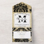 Élégante invitation victorienne royale 18e anniver (À l'intérieur)