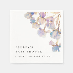 Elegante Iris Baby Shower Servet