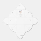 Elegante Iris Bloem Baby Shower Bedankdoosjes (Uitgevouwen)