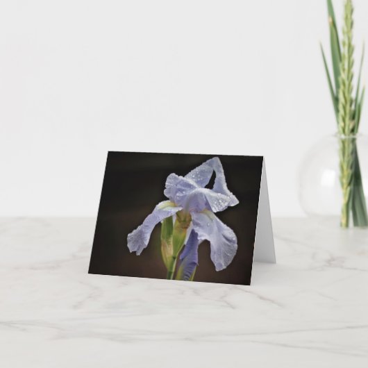 Elegante Iris Note Kaart (Voorkant)