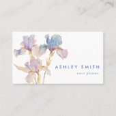 Elegante iris QR-code Visitekaartje (Voorkant)