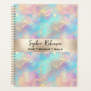 Elegante iriserende en parel Folie Planner