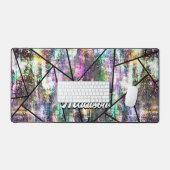 Elegante iriserende meisjesachtige glitter bureaumat (Keyboard & Muis)