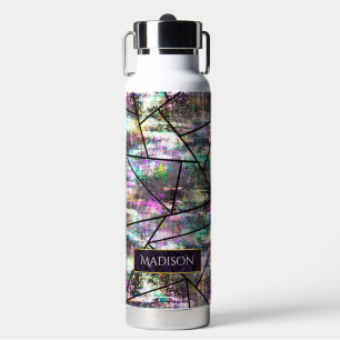 Elegante iriserende meisjesachtige glitter waterfles