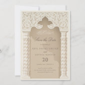 Elegante Islamitische Boog Save the Date Uitnodigi Kaart (Voorkant)
