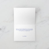 Elegante Italiaanse blauwe tegels citroenscript Bedankkaart (Binnen)