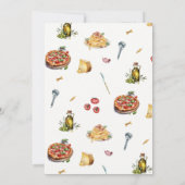 Elegante Italiaanse repetitie diner uitnodiging (Achterkant)