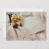 Elégante ivoire avec invitation à la douche nuptia (Dos)