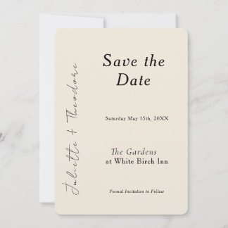 Elegante Ivoor Save the Date