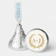 Elegante Ivoren & Nepgouden Trouwlaurierkrans 