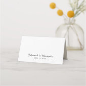 Elegante Ivoren Witte Roos Trouw Write-In (Achterkant)