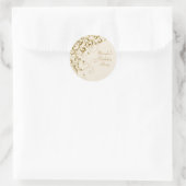 Elegante Ivory Gold Swirl Stickers (Tas)