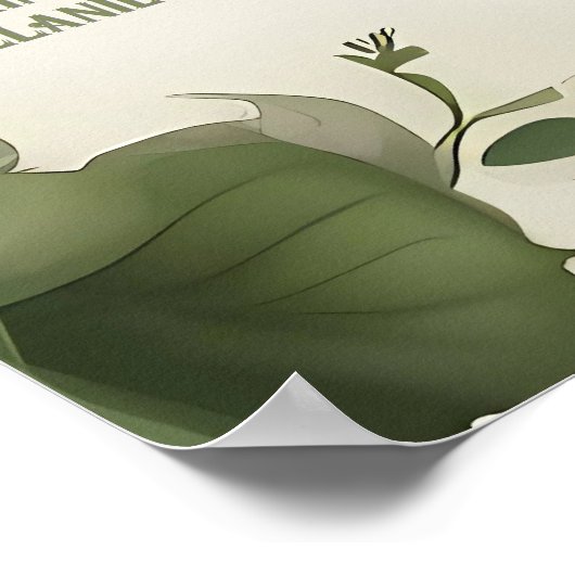 Elegante Ivy Trouwtafel Plan en Uitnodigingen Poster (Hoek)