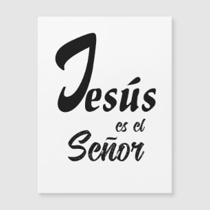 Elegante "Jesus es el Señor" Zwart & Wit Magnetisc