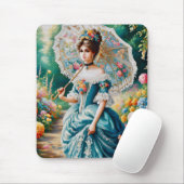 ~ Elegante  jonge vrouw ~ Mousepad Muismat (Met muis)
