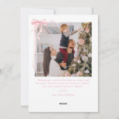 Elégante Joyeux Noël Arbre de Noël Carte de vacanc (Dos)