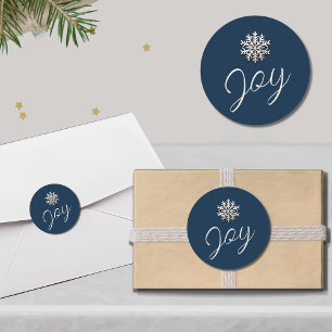 Elegante Joyful Snowflake Sticker
