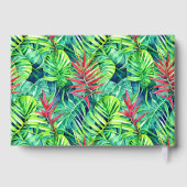 Élégante Jungle verdure feuille tropicale feuille  (Verso)