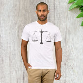 Elegante justitieschalen t-shirt
