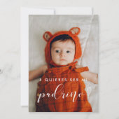 Elegante kaart om je peetoom te vragen (Voorkant)