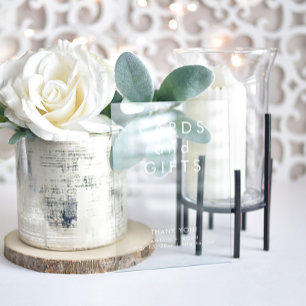 Elegante Kaarten cadeaus bruiloft Acryl Bord