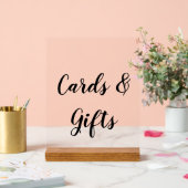 Elegante Kaarten en Geschenken Acryl Teken Bord (Huwelijk)