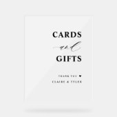 Elegante Kaarten en Geschenken Bruiloft Frosted Acryl Bord (Voorkant)