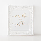 Elegante Kaarten en Gifts Sign Poster