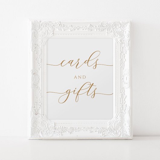 Elegante Kaarten en Gifts Sign Poster
