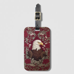 Elegante Kale Adelaar William Morris Geïnspireerd Bagagelabel
