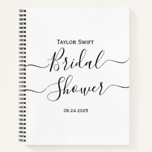 Elegante kalligrafie bruidsgeschenk notitieboek