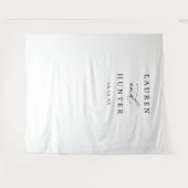 Elegante kalligrafie bruiloft achtergrond wandkleed (Voorkant (horizontaal))