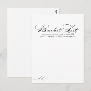 Elegante kalligrafie bruiloft emmer lijst Kaarten