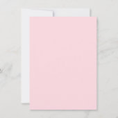 Elegante kalligrafie Eenvoudige pastel roze dank u Bedankkaart (Achterkant)